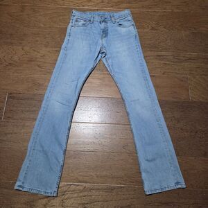 Levi's 527 Slim Bootcut Jeans Light Wash Blue Denim Cowboy Men's (29x34) 29x32